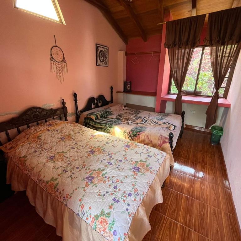 Pakarina Hospedaje Familiar - Habitación Doble con vistas al jardín - 2 camas - 1