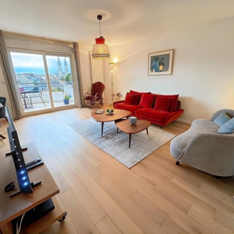 Résidence calme avec balcon privé & vue sur Caen - Two-Bedroom Apartment with Balcony - 32