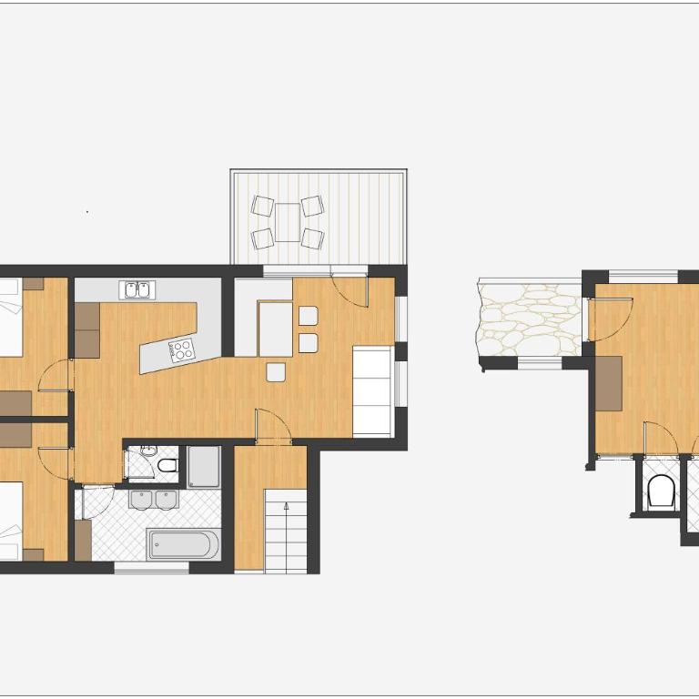 Chalet Alpin - Deluxe Apartment mit 3 Schlafzimmern - 42