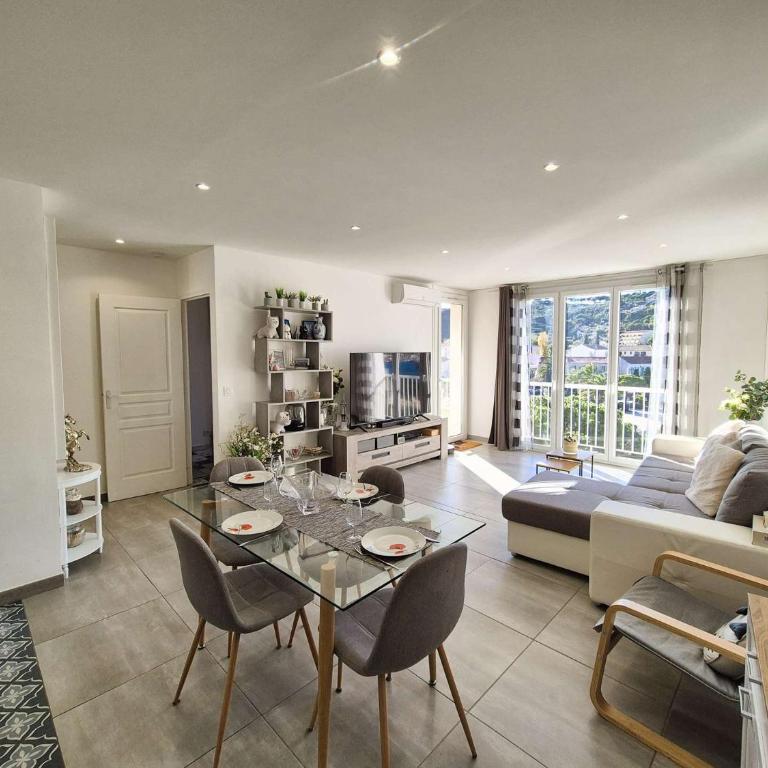 Vue mer, climatisation, plages et commerces à pied - Appartamento con 1 Camera da Letto, Balcone e Vista Mare - 9