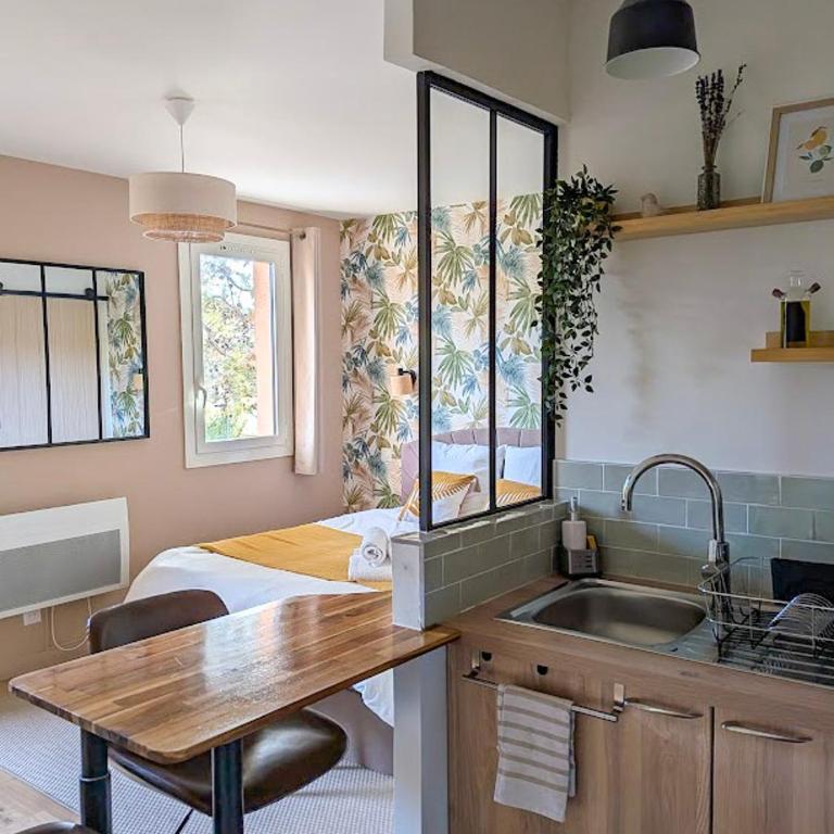 Le Colibri - studio paisible et raffiné au sud d'Aix - Apartment mit 1 Schlafzimmer - 1
