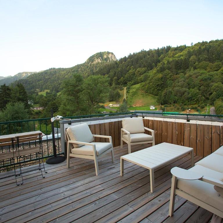 Le Nid Slow - Appartement avec Terrasse Panoramique sur le Sancy - Apartment mit 1 Schlafzimmer - 11