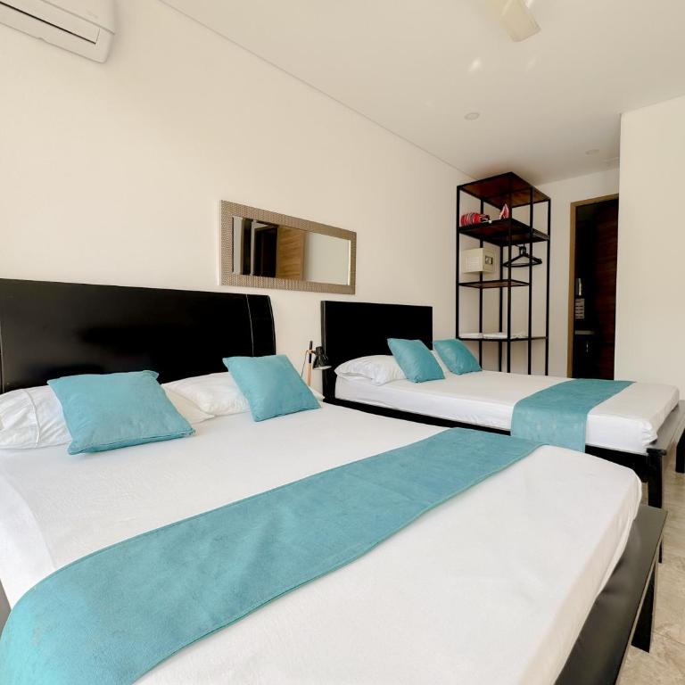 Apartasuites VITA 945 RODADERO - By Bedviajes - Two-Bedroom Apartment with Balcony - 10