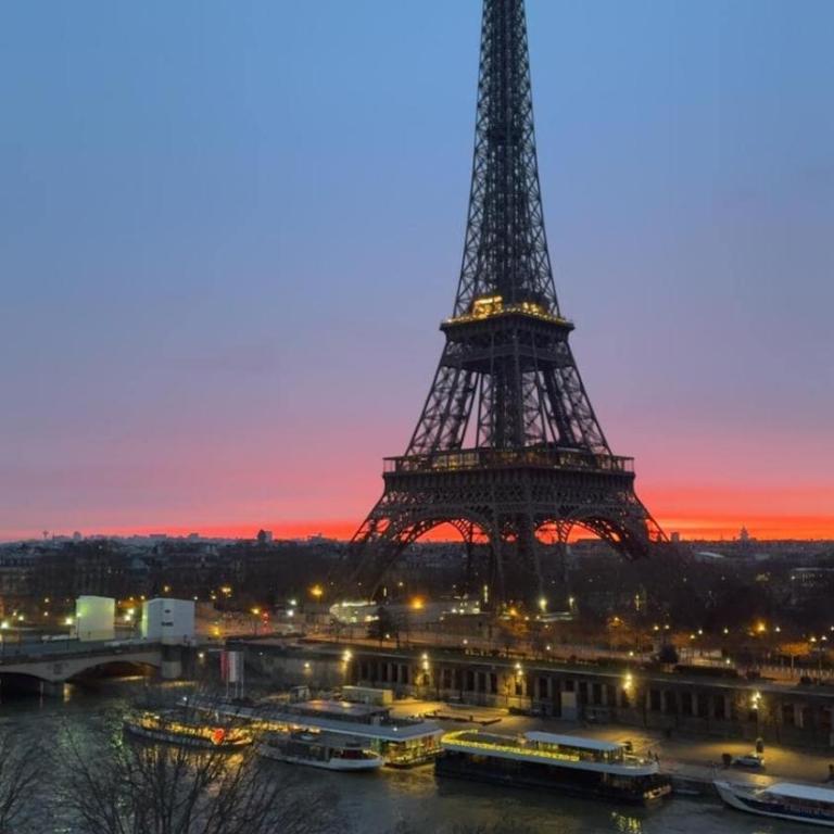 View on Eiffel Tower Seine and Main Monuments - Appartement - 9