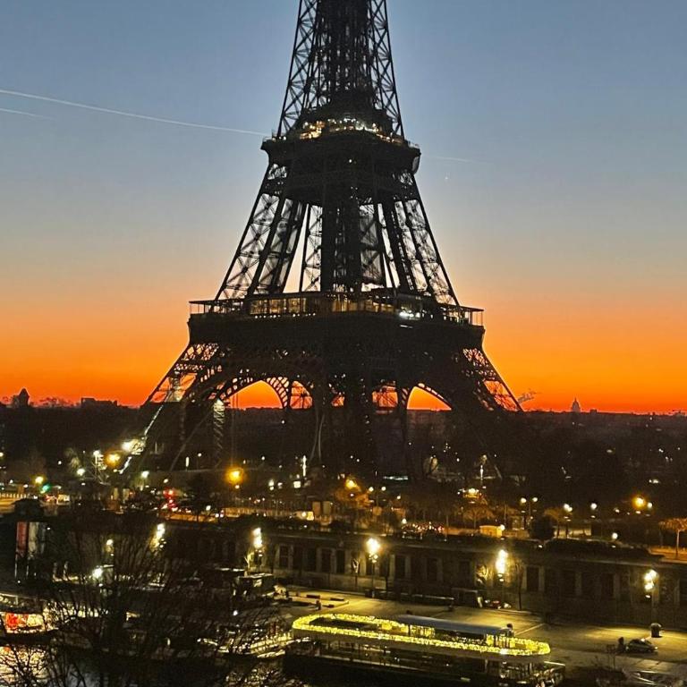 View on Eiffel Tower Seine and Main Monuments - Appartement - 12