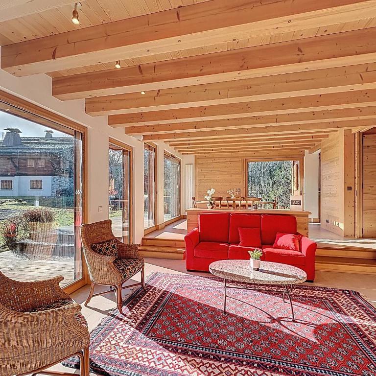 Chalet spacieux 5 chambres proche ski bus, vue Mont-Blanc - Chalet 3 Chambres - 4