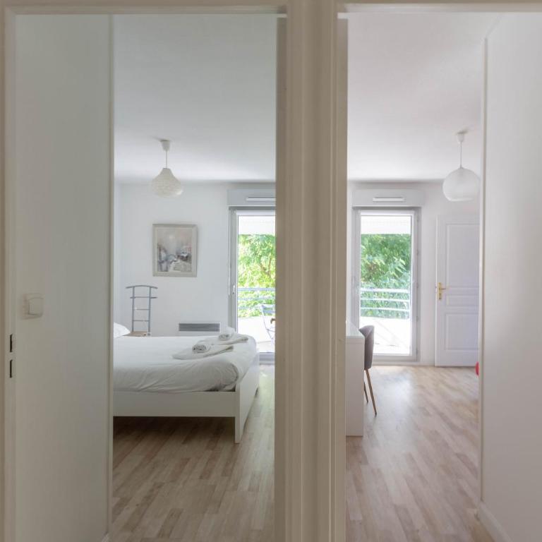 Les Galets - Duplex avec jardin - 2 chambres et bureau - Appartement 2 Chambres - Vue sur Jardin - 18
