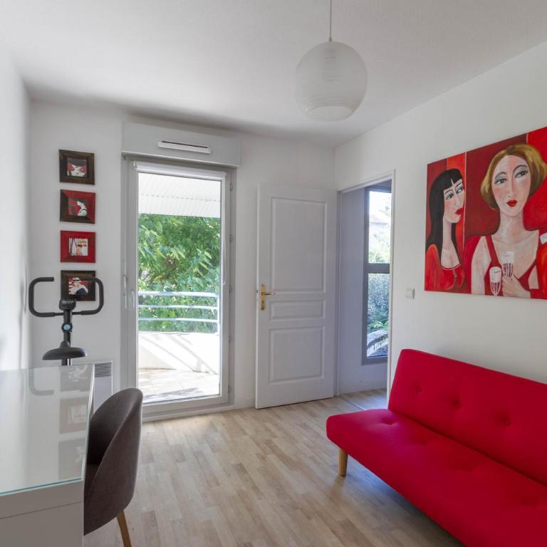 Les Galets - Duplex avec jardin - 2 chambres et bureau - Appartement 2 Chambres - Vue sur Jardin - 21