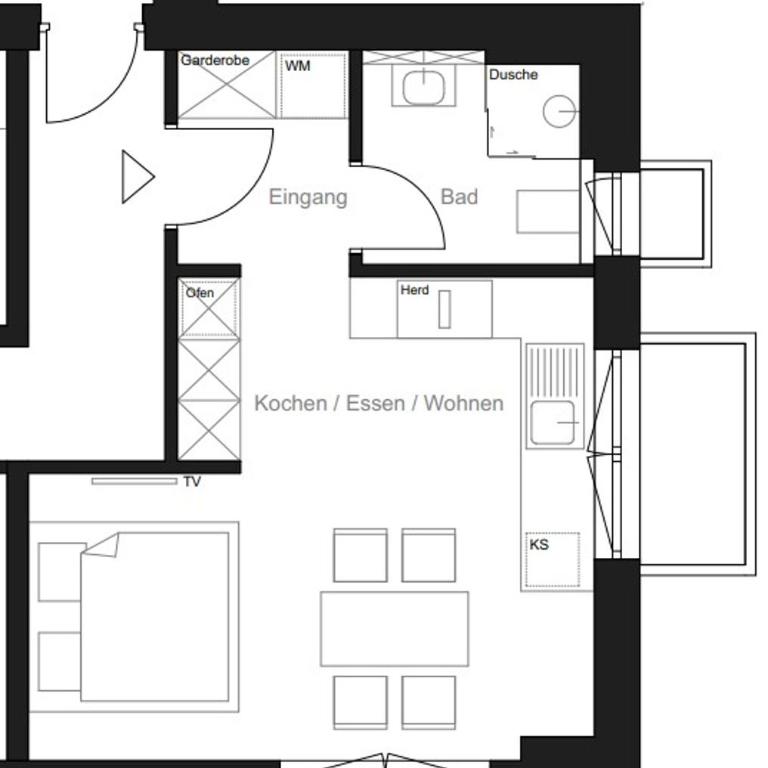 Ferienwohnung Bergufer - Studio im Souterrain - Apartment mit 1 Schlafzimmer - 9