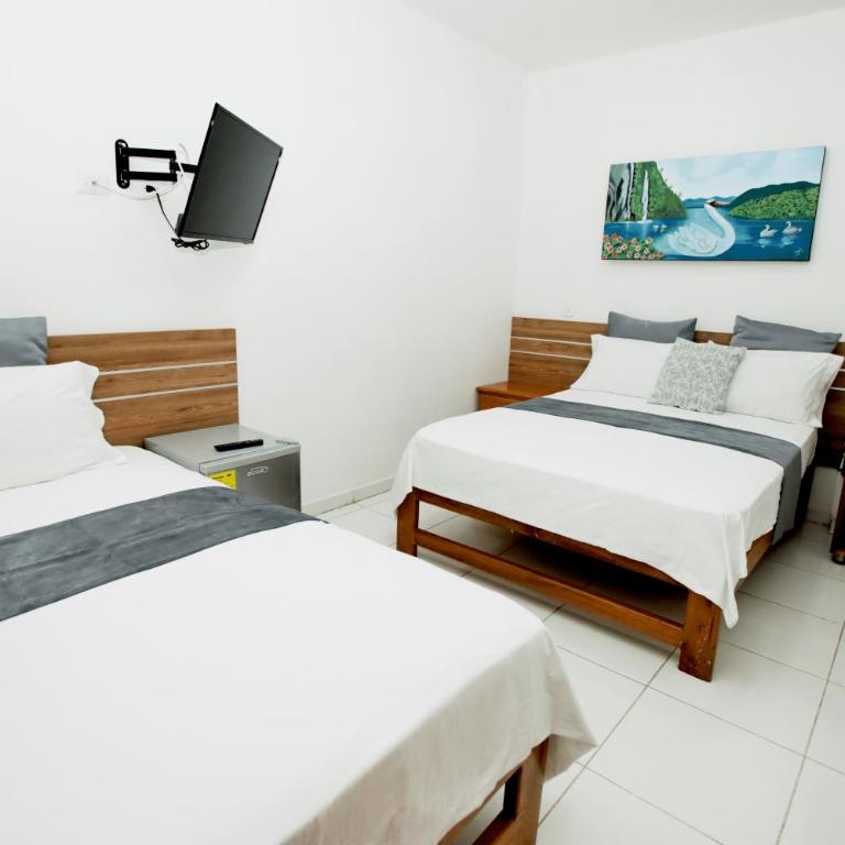 Hotel Blue Paradise inn - Habitación Doble Estándar - 2 camas - 1