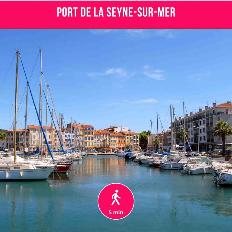 Le Garibaldi - Idéal Couple & PRO- Animaux acceptés - 5min à pied du Port - CENTRE VILLE - Commerces - Plage 10min en voiture - WIFI HD - Parking GRATUIT dans la rue - Apartment with Balcony - 26