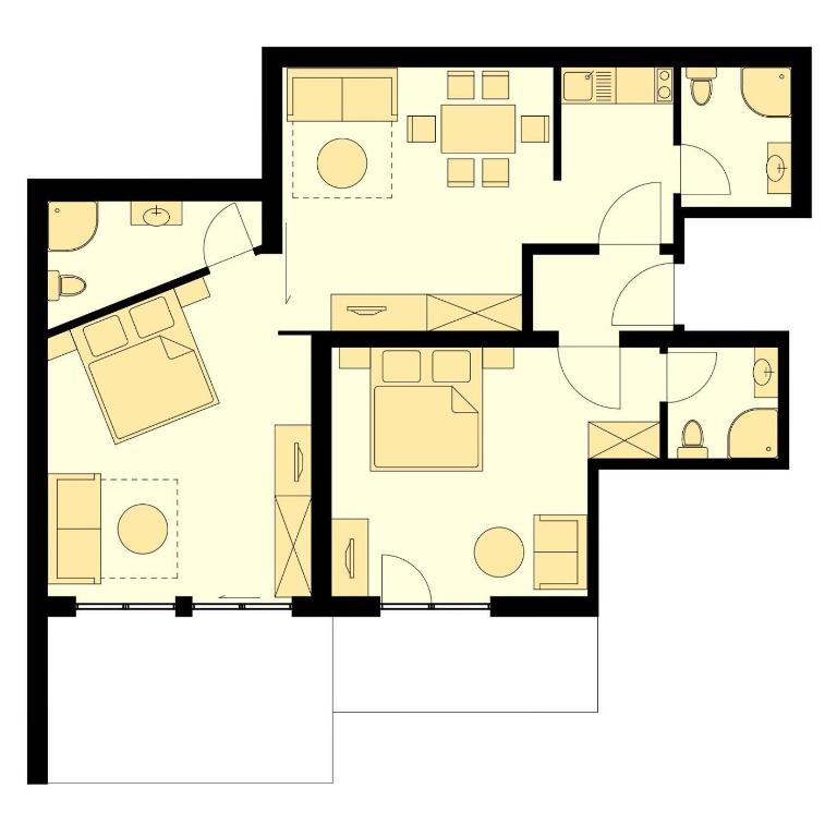Aparthotel Philipp - Appartement 2 Chambres avec Balcon - 6