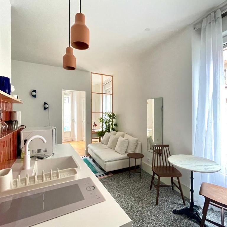 Orange Pastel - Parking gratuit - T2 cosy proche gare, GEM, Palais de justice - Apartment mit 1 Schlafzimmer - 14
