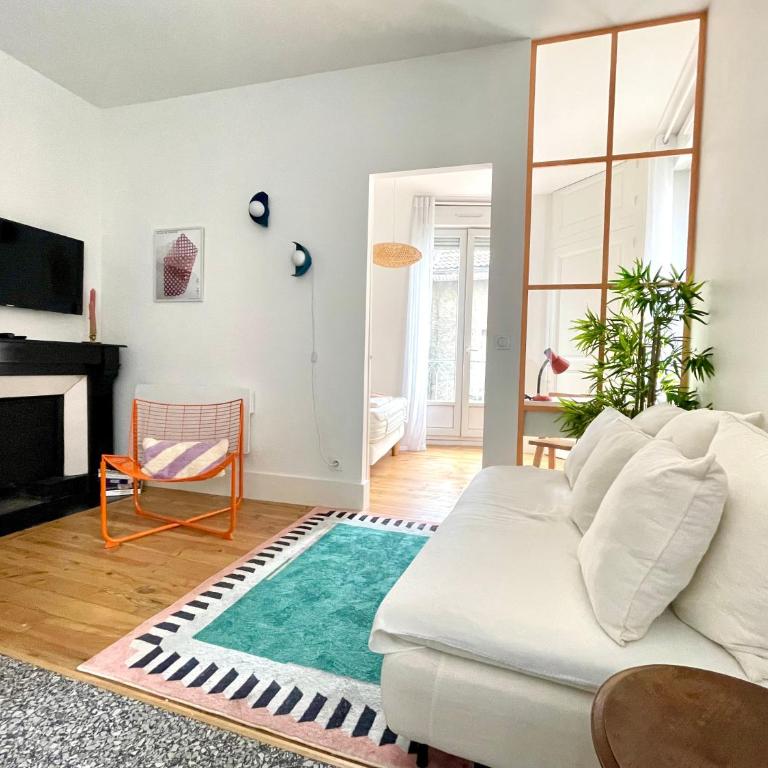 Orange Pastel - Parking gratuit - T2 cosy proche gare, GEM, Palais de justice - Apartment mit 1 Schlafzimmer - 18