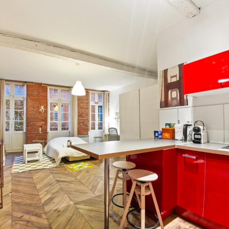Le Studio Rose Gambetta Hypercentre - Appartamento con 1 Camera da Letto - 3