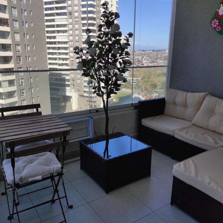 Sunset Arena Concón - One-Bedroom Apartment with Sea View and Balcony - 3
