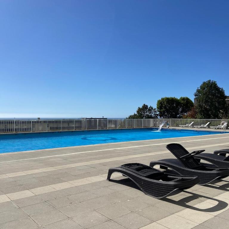 Departamento en Reñaca con vista al mar, piscinas y parrilla - Apartamento de 1 dormitorio - 15