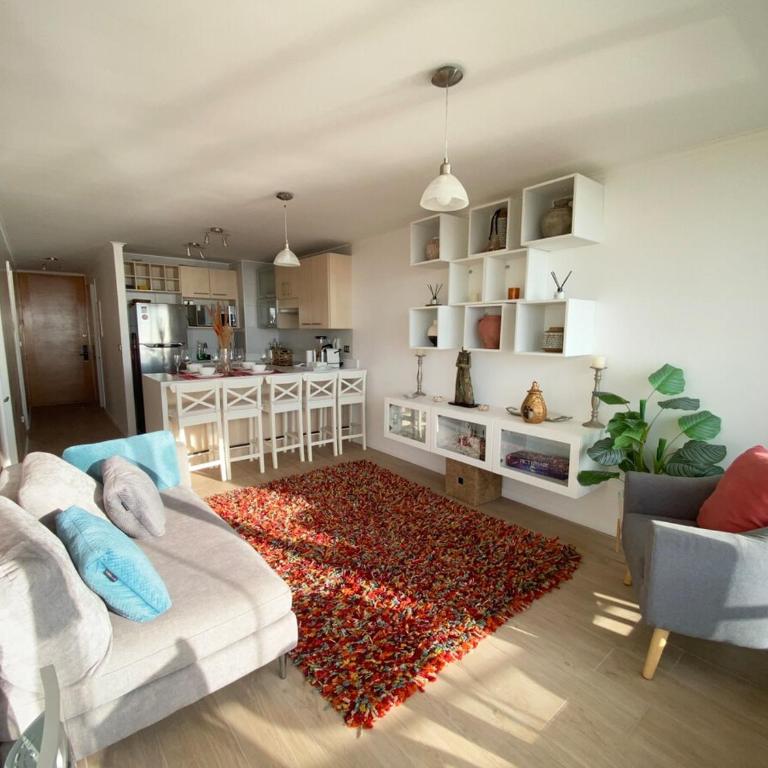 Departamento en Reñaca con vista al mar, piscinas y parrilla - Apartamento de 1 dormitorio - 26