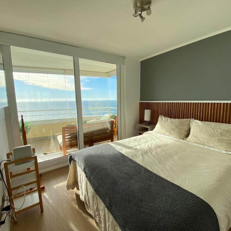 Departamento en Reñaca con vista al mar, piscinas y parrilla - Apartamento de 1 dormitorio - 28