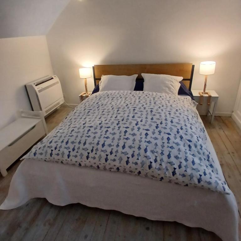 Chambre bleue avec accès plage - Chambre Double - 2
