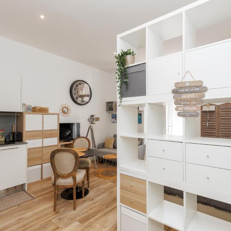 Le Hub Studio central climatisé avec terrasse - Appartement 1 Chambre - 6