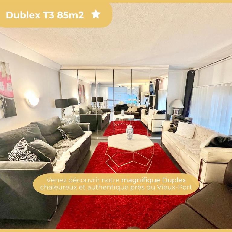 GRAND DUPLEX - Chic & Confort - VIEUX-PORT 2min à pied - CLIMATISATION - WIFI Gratuit - Appartement - 19