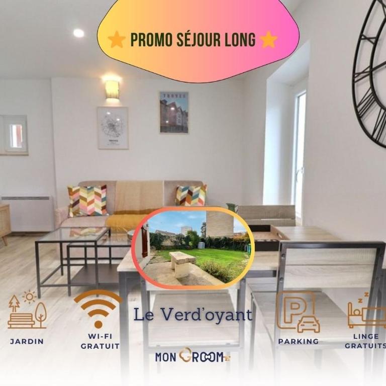 Le Verd'oyant - Calme et Parking - Proche Centre - Mon Groom - Appartement 1 Chambre - 36