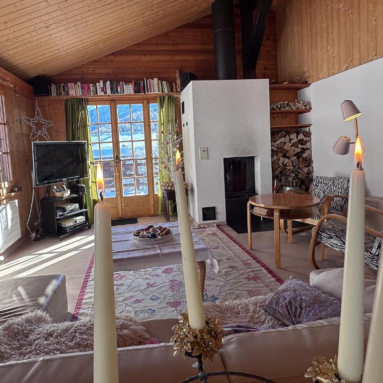 Chalet le Moulin - calme, nature, cheminée, vue - Chalet mit 3 Schlafzimmern - 11