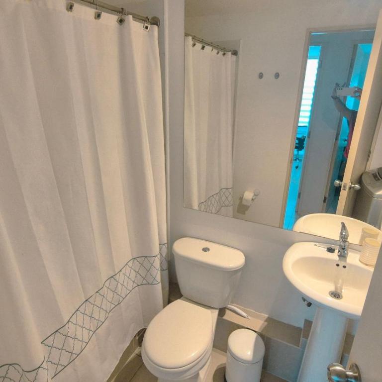 VR | Algarrobo Playa Mirasol 5PAX mar cerca, piscina, hermosa decoración, parking free - Three-Bedroom Apartment - 17