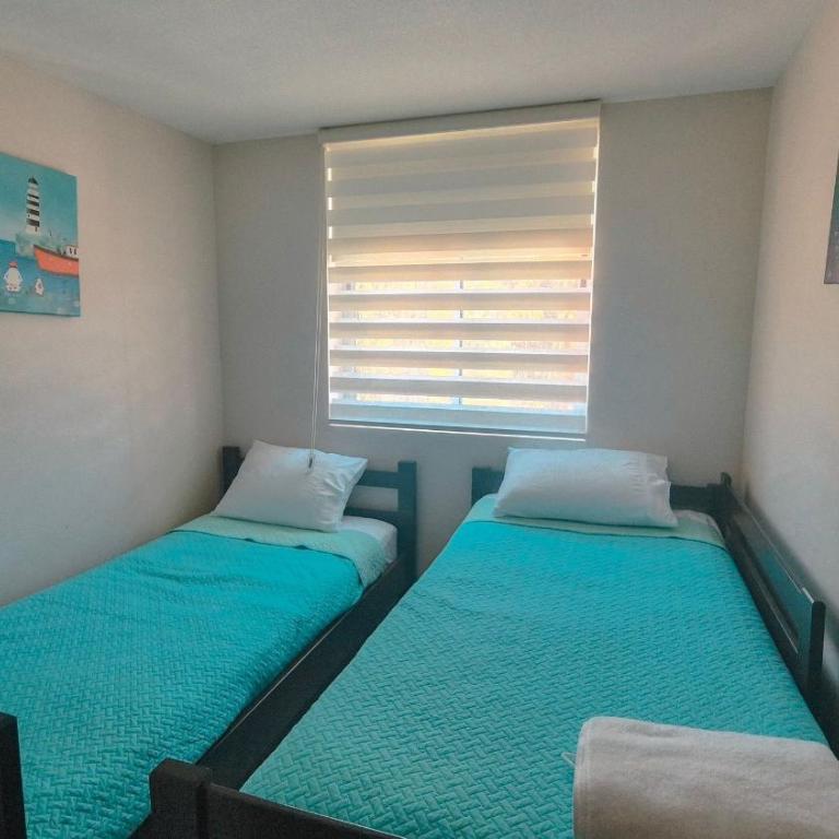 VR | Algarrobo Playa Mirasol 5PAX mar cerca, piscina, hermosa decoración, parking free - Three-Bedroom Apartment - 19