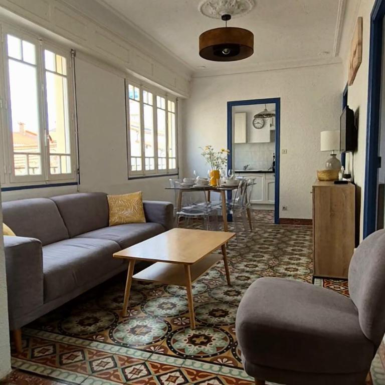 Grand T4 lumineux - Terrasse privée - Plage à 50m - Three-Bedroom Apartment - 1