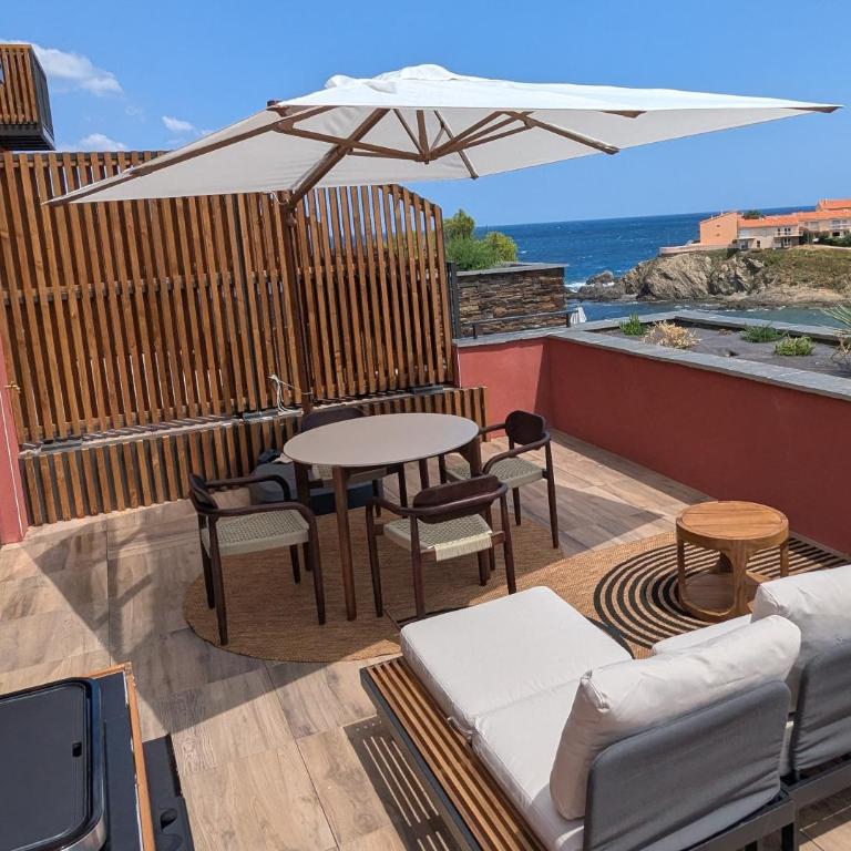 Apart Berenice Collioure Cote Vermeille Piscine Crique Terrasse Vue Mer - Appartement 1 Chambre - 5