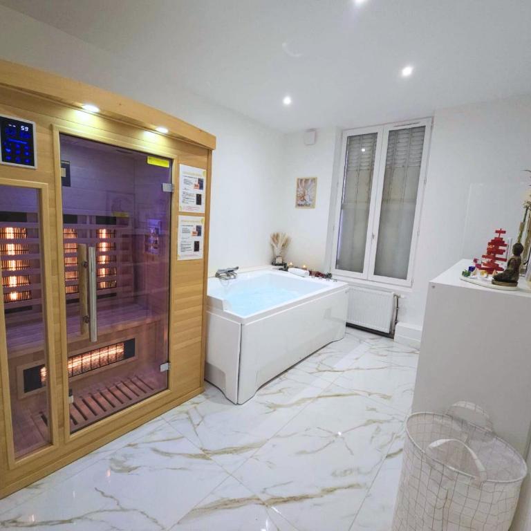 Ô Sacrée Détente de Reims -Spa privatif - Proche de la gare & centre ville - Appartamento con 1 Camera da Letto - 9