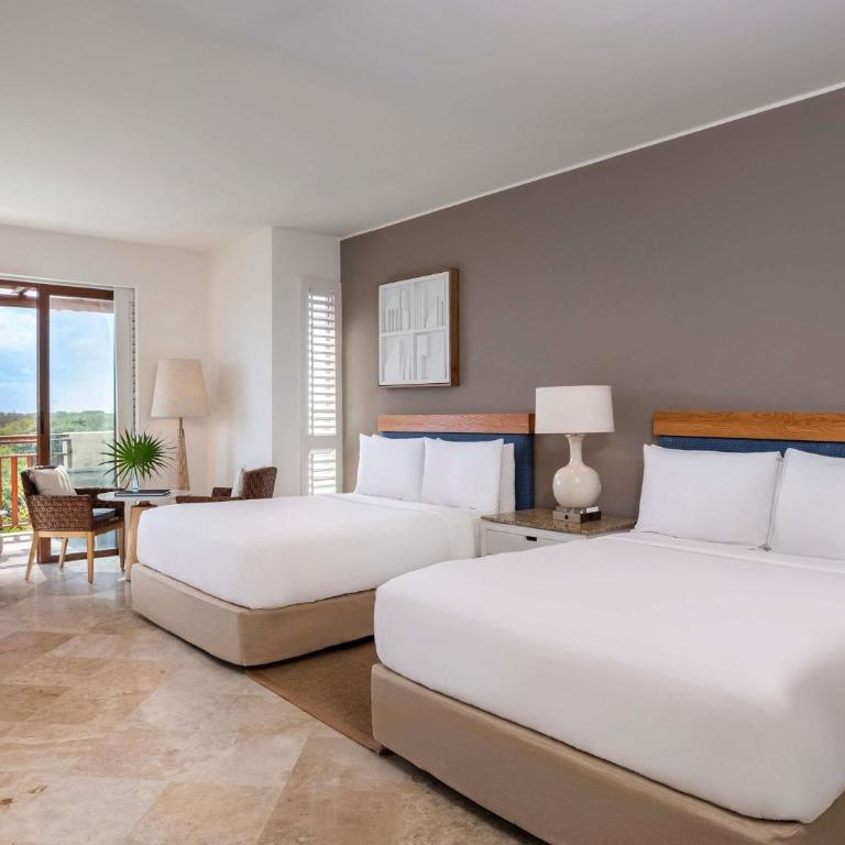 Fairmont Mayakoba - Fairmont Queen Room with Two Queen Beds and Soaking Tub - Garden View - 4