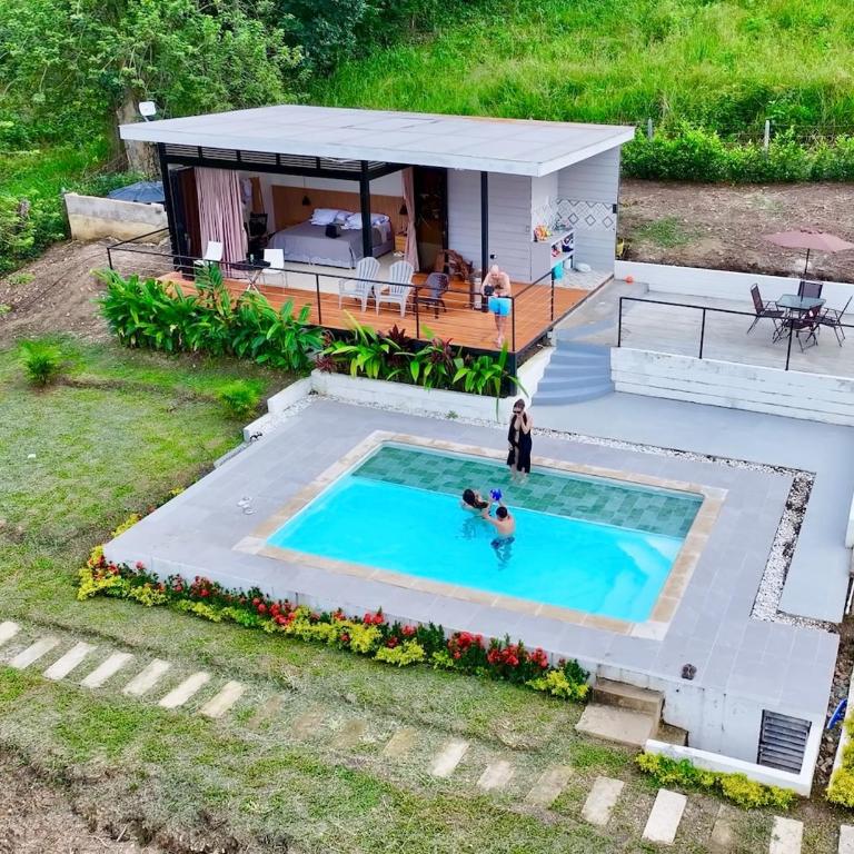 Villa de lujo en Villeta con Piscina privada y vista a la Montaña - Villa de 1 dormitorio - 15