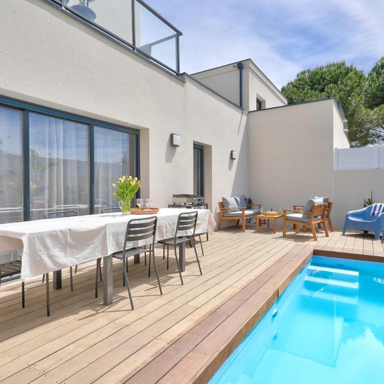 Maison Marly avec piscine privee a Serignan - Apartment - 12