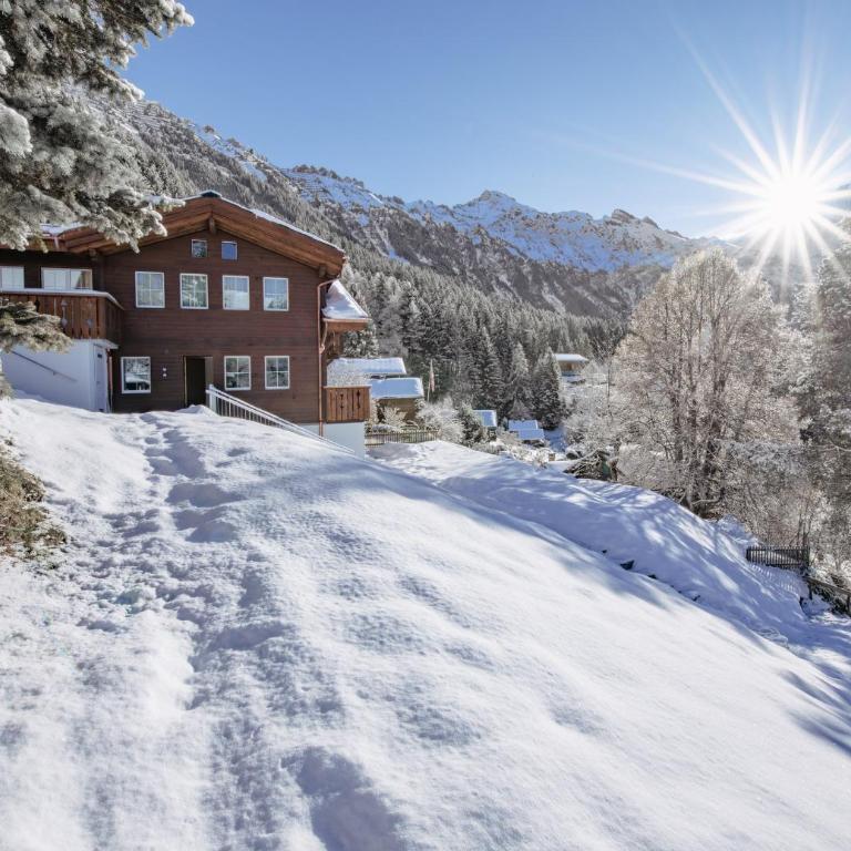 Chalet Ledihus Garden Apartment - Apartment mit 1 Schlafzimmer und Terrasse - 13