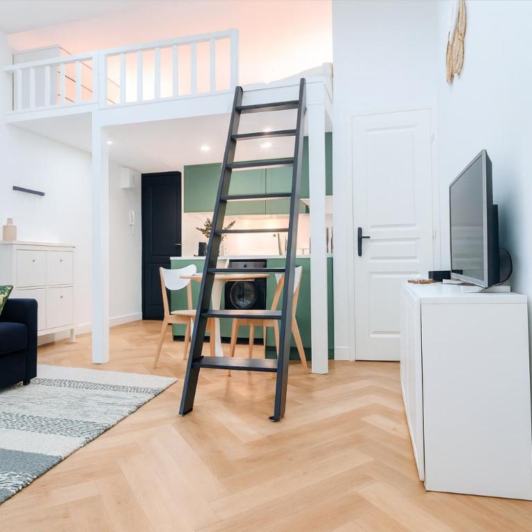 Studio élégant 4 couchages Front de Mer clim Parking privatif Wifi - Appartement 1 Chambre - 8
