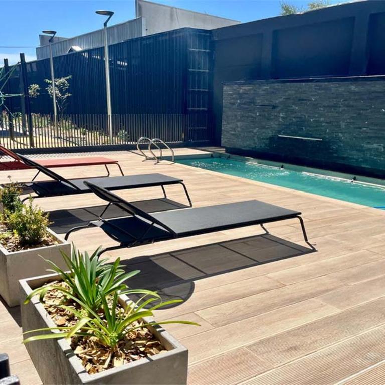 Departamento Nuevo 1D1B con estacionamiento sobre stripcenter y supermercado - Apartamento de 1 dormitorio con terraza - 11