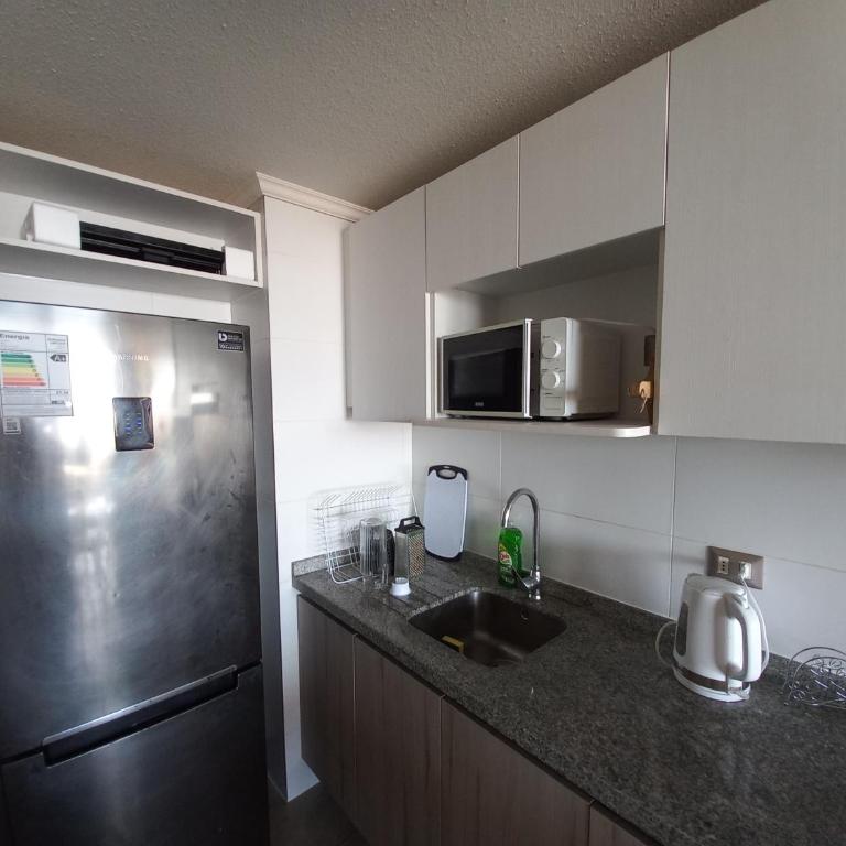 Departamento estudiantes amoblado 2 dormitorios Viña del Mar - Two-Bedroom Apartment with Balcony - 5