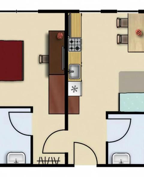 Apparthotel Kirchgasser - Apartment mit 1 Schlafzimmer - 1