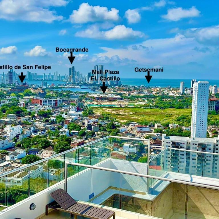 Apartamento en Cartagena cerca al mar - Two-Bedroom Apartment with Partial Ocean View - 4