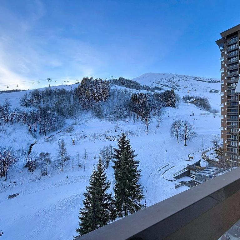 Studio skis aux pieds, balcon sud et wifi, 4 pers, Le Corbier - Studio - 13
