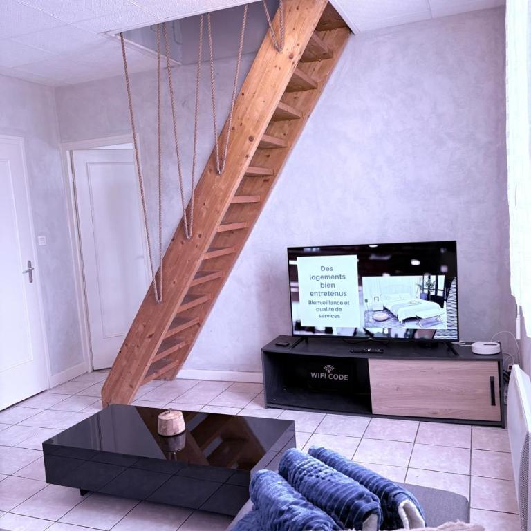 Le Relais de Chanas jardin parking mezzanine - Two-Bedroom Apartment - 5