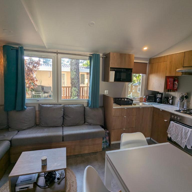 Mobil-home neuf suréquipé 6 pers 3 chambres à Lege Cap Ferret dans camping 4 étoiles avec piscine - Mobilheim - 4