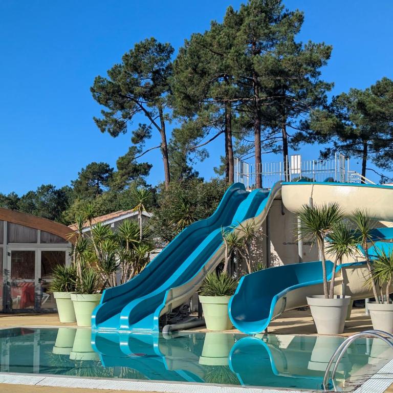 Mobil-home neuf suréquipé 6 pers 3 chambres à Lege Cap Ferret dans camping 4 étoiles avec piscine - Mobilheim - 3