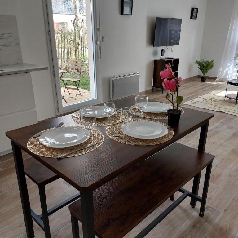 Superbe T2 proche Disneyland calme et verdure - Appartement 1 Chambre - 56
