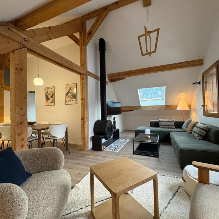 Esprit chalet, grand appartement neuf avec poêle à bois - Appartement 3 Chambres - 1