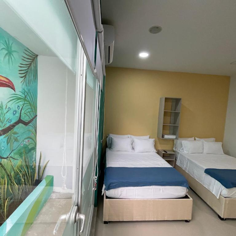 Muramar 43 Hotel Cartagena - Habitación Doble Deluxe - 2 camas dobles - 3