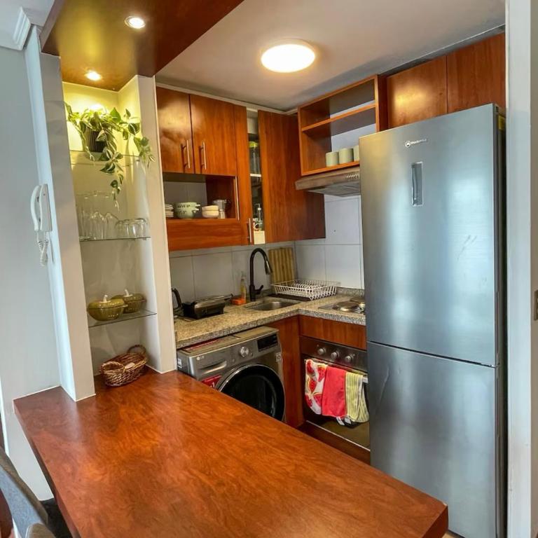 Disfruta el Centro de Santiago con lavadora y Aire acondicionado - One-Bedroom Apartment - 4